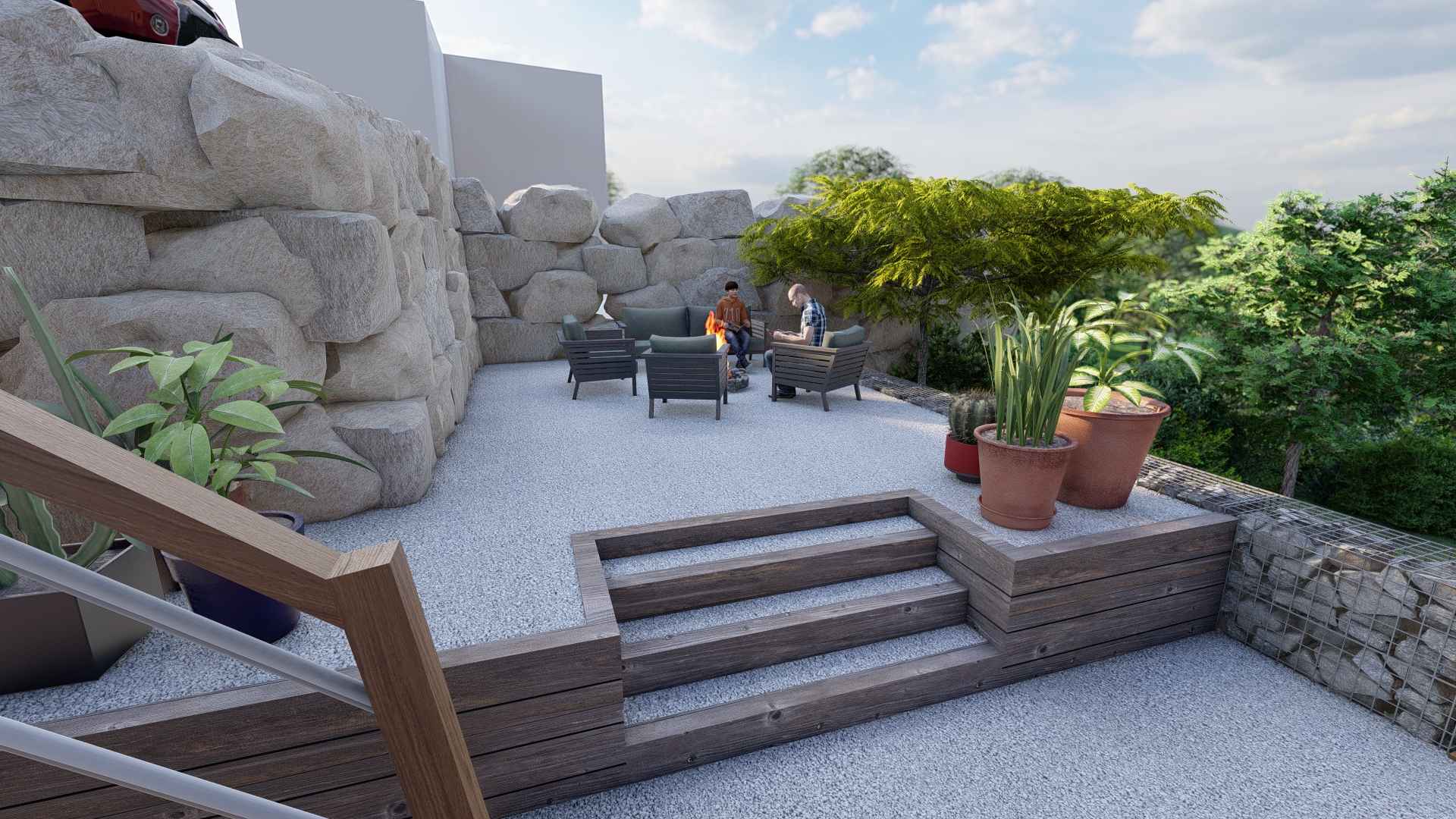 aménagement paysager 3d